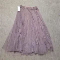 新品タグ付きtip top プリーツスカート Mダークピンクのサムネイル