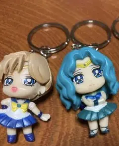 【内容変更】ぷちキャラ　セーラーネプチューン　セーラーウラヌスキーホルダー