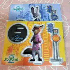 ズートピア2 ニック ジュディー アクリルスタンド 2枚セット