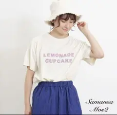 サマンサモスモス　UVカットスラブ天竺ロゴアソートTシャツのサムネイル
