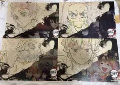 ランチョンマット  ufoカフェ 鬼滅の刃 炭治郎 禰豆子 善逸 伊之助 セット