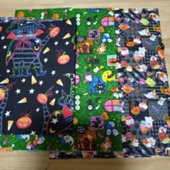 ❤254　生地　ハロウィン柄　３点