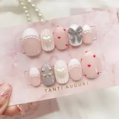 【猫ちゃんネイル】　ネイルチップ　完成品