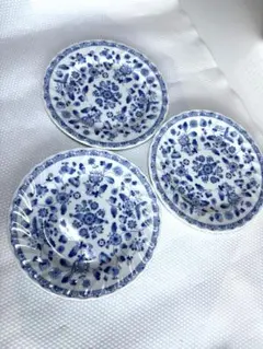 美窯 青い花柄の陶磁器皿 3枚×2種類セット - メルカリ
