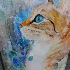 水彩画 　原画　猫