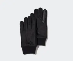 G33 ヒートテックスウェードタッチグローブ　男女兼用　ブラック　Lサイズ