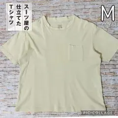 【AOKI・綿100%】メンズ　半袖　スーツ屋の仕立てたTシャツサイズ Mサイズ