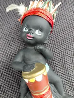1960년대 닛토 코게이/닛토 토키 도자기 쿠론보군 인형