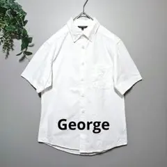【George】ジョージ　ビンテージ ホワイト　 半袖シャツ　 Mサイズのサムネイル