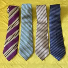 REGAL、CHAPS．LAN CEL.バレンチノ　ストライプネクタイ4本