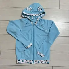 ラッシュガード　水色フード付き 130サイズ