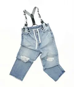 DAMAGE DENIM SUSPENDERPANTS LIGHT INDIGOのサムネイル