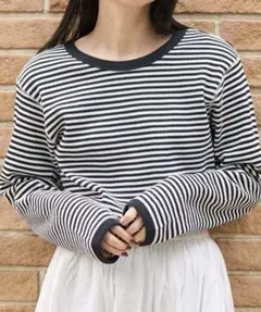 FREAK'S STORE ハニカムボーダーロンT