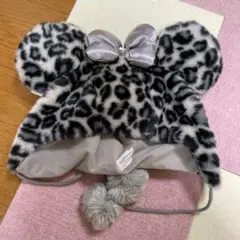ヒョウ柄（旧型）ディズニーファンキャップ　ミニー　廃盤