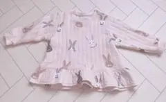 匿名配送 80 90 gelato pique ウサギ キッズ プルオーバー