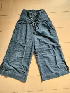 ハイウエストレースアップデニムパンツ☆