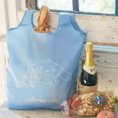 シナモロール エコバッグ BLUE ショッピングバッグ