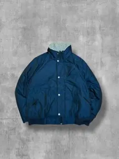 【NAUTICA】ノーティカ希少リブニット切替中綿ブルゾンジャンパーネイビーXLのサムネイル