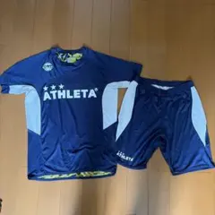 ATHLETA アスレタ　 サッカーウェア 上下セット ネイビー　Mのサムネイル