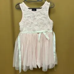 【極美品】LILT 花柄刺繍 チュールドレス 100cm（4T）結婚式・発表会