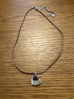 スワロフスキー　ハート型クリスタルペンダントネックレス