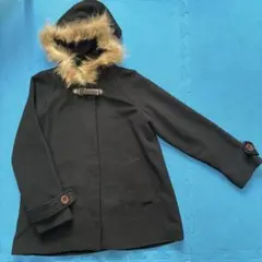 訳あり　LUCAルカ　取り外し可能リアルファ付きコート　かわいいAライン