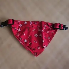 新品未使用、SOMETHING レッド バンダナ ペット用アクセサリーのサムネイル