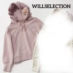 【美品】　ウィルセレクション　パーカー　フラワー　花　ルミネ限定　完売品　美品のサムネイル