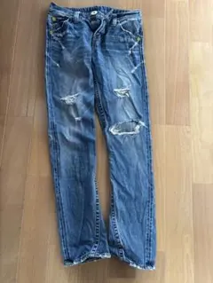 Rodeo Uncle ロデオアンクルセルビッジサスペンダーデニムジーンズw34