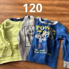 恐竜プリント 長袖カットソー 120cm Tシャツ　セット