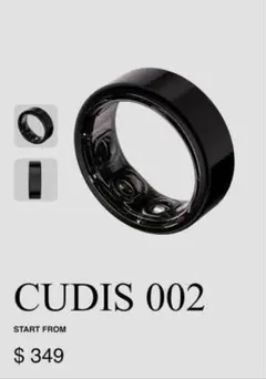 CUDIS 002 ブラックリング AIスマートリング「Cudis」に新型モデルが登場｜ソラナ活用