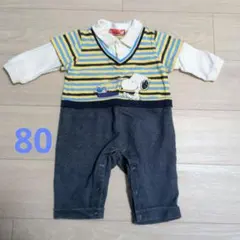 スヌーピー ロンパース カバーオール 80