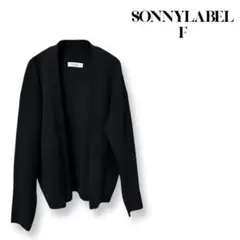 SONNY LABEL カーディガン 黒 ニット ロング フリー レディース羽織