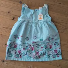 【新品タグ付き】Gymboree ベビー ワンピース 18-24ヶ月 魚柄のサムネイル