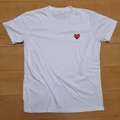 CHECKMADE ハートTシャツ ホワイト Tシャツ ハート 刺繍 S