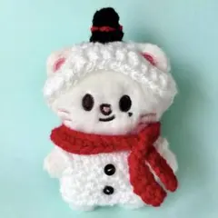 雪だるまのお洋服3点セット　skzoo 10cm ぬい服 ジニレット