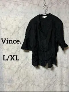 kimura様専用　　Vince. ブラックシャツ L/XLのサムネイル