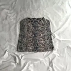 90s vintage ニットベスト y2k wishコア 森ガール 短丈