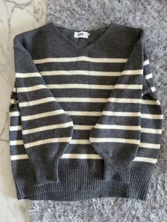 AZUL by moussy ボーダーニット