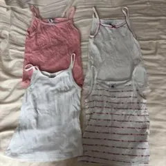 プチバトー　下着　キャミソール　4ans ４枚セット　女の子