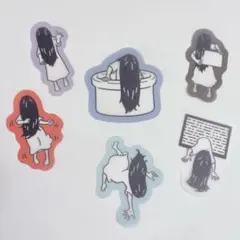 シール　貞子　６枚セット　ホラー　シール帳　シール交換