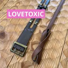 ティーンブランド ブラウン系　ベルト2本セット　ラブトキ　ナルミヤ