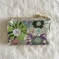 ハンドメイド　ミニポーチ　　　　　　　　　　　　　　　リバティ　スモールスザンナ