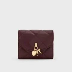 【新品】CHARLES & KEITH 三つ折り財布 アリエッティ キルティング