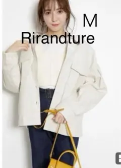 新品★Rirandture CPOジャケット ブルゾン 白　M
