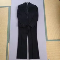 おかめ様専用★黒 ストライプ ビジネススーツ 上下