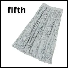 fifth フィフス　ロングスカート　フレア　オフィスカジュアル　レース　夏