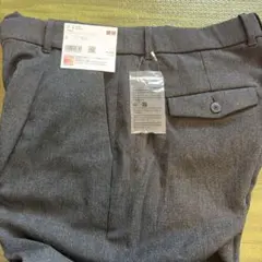UNIQLO ヒートテックタックテーパードパンツ L ダークグレー