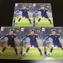 日本代表　岡崎慎司 5枚セット パンiniフットボールリーグ