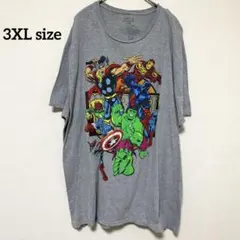 イ*チ様 MARVEL アベンジャーズ集合Tシャツ　3XL US古着